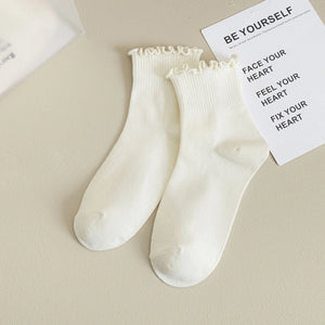 Ruffle Crew Sock