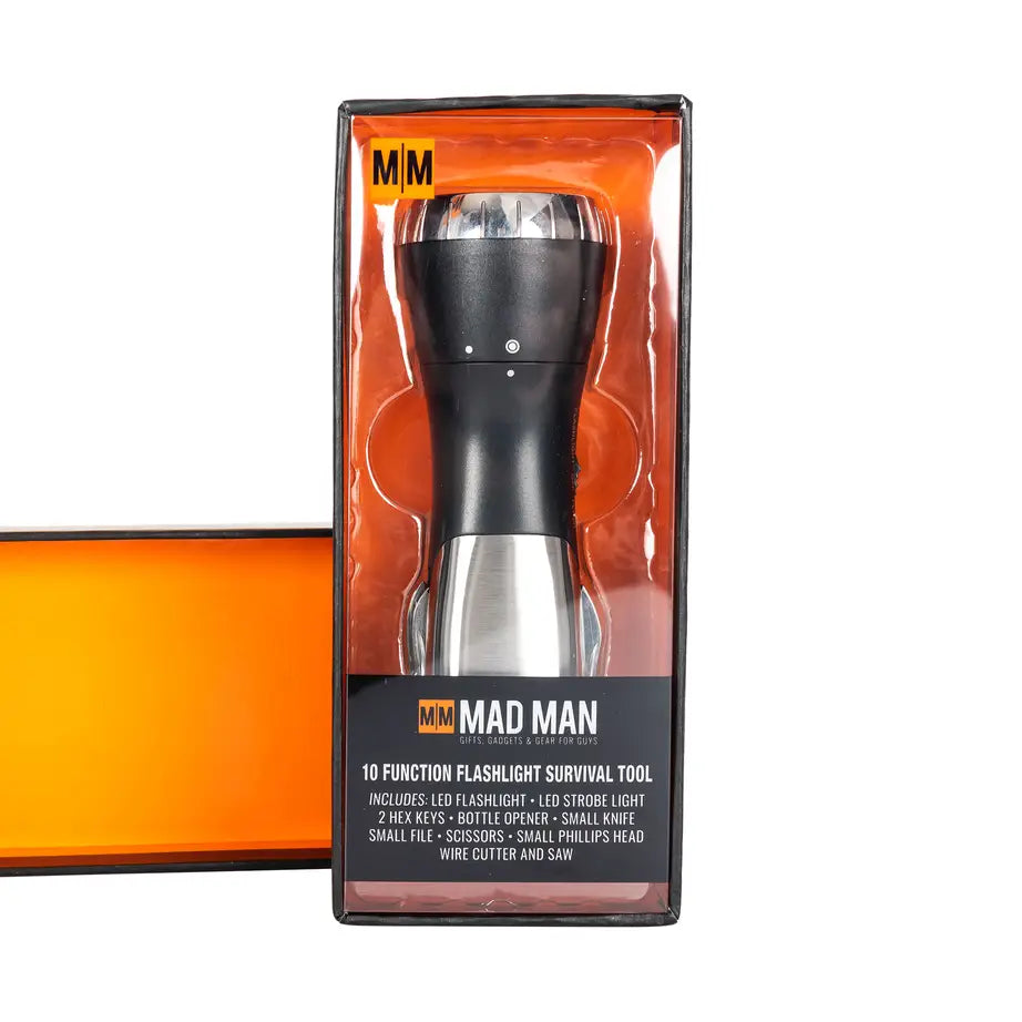 Mad Man 10 Function Flashlight Survival Tool