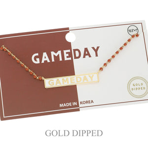 Gameday Charm Beaded Necklace