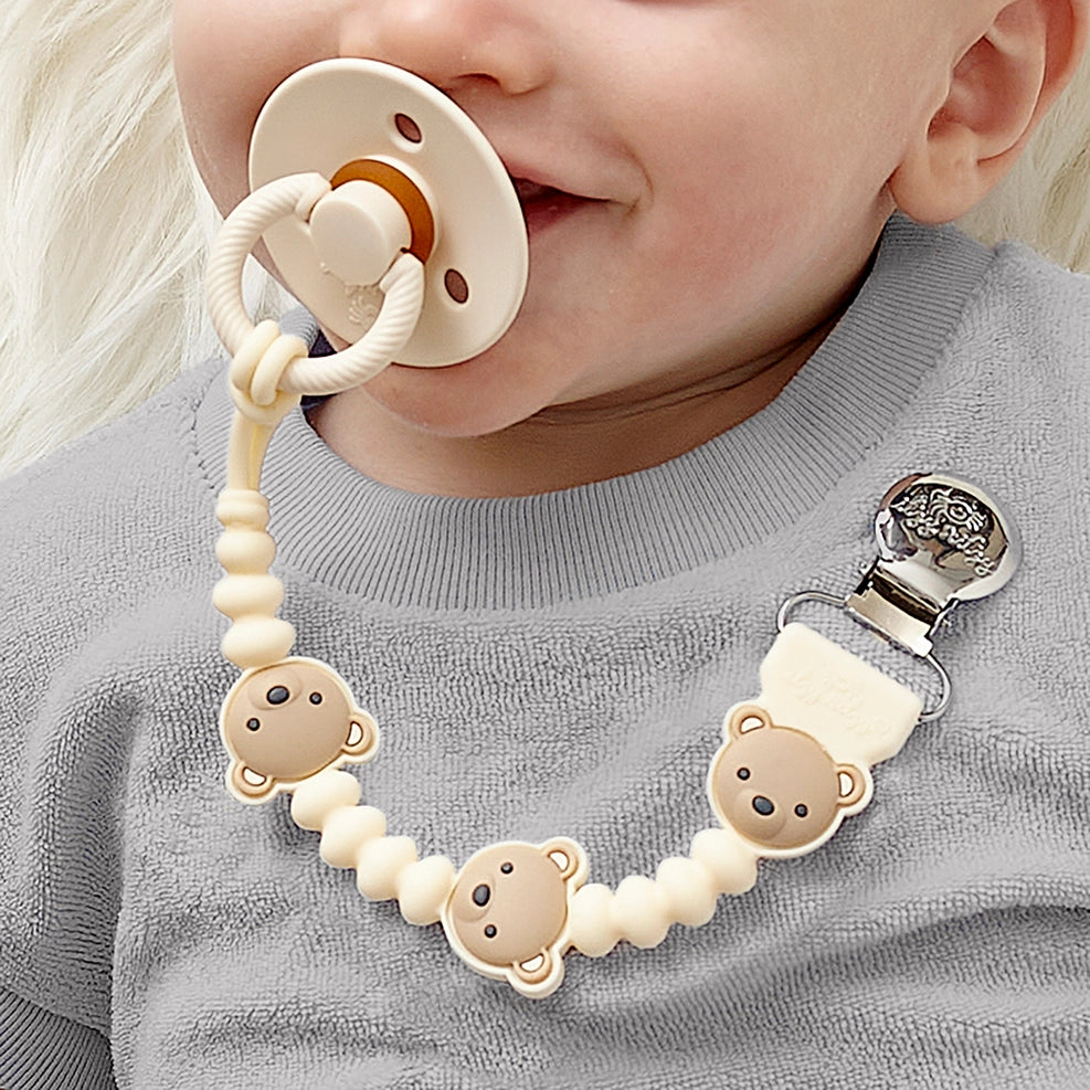 Sweetie Strap™ Silicone One-Piece Pacifier Clips