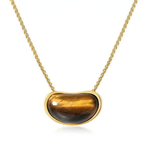 Sahira Angie Tiger Eye Pendant Necklace