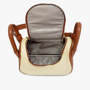 Jen & Co Susan Straw Large Handle Crossbody