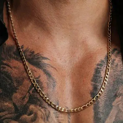 Gold Figaro Chain Necklace 5mm