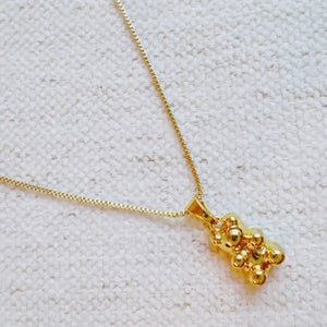 Gold Gummy Bear Necklace