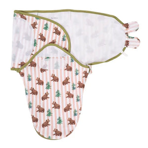 LollyBanks Striped Bear Swaddle