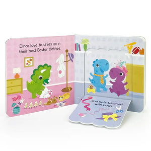 Dinos Love Jelly Beans Easter Lift-A-Flap Board Book