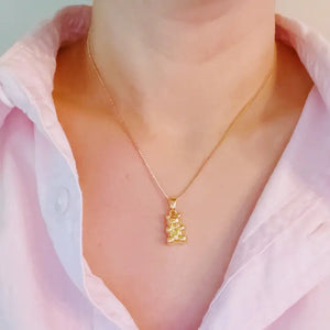 Gold Gummy Bear Necklace