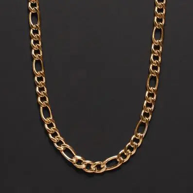 Gold Figaro Chain Necklace 5mm