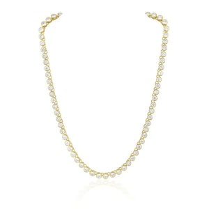 Sahira Bezel Tennis Necklace