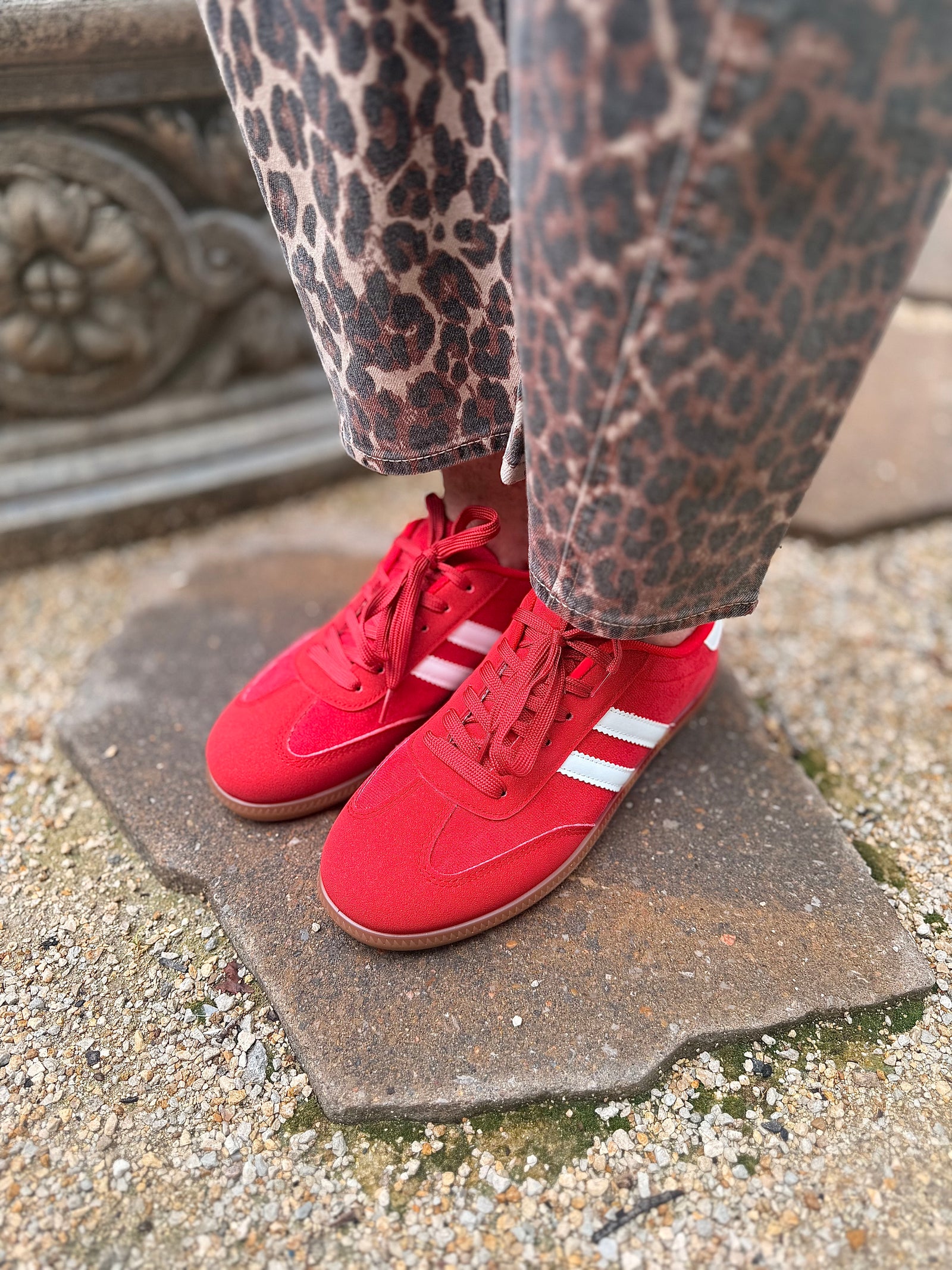 Red Retro Casual Sneaker