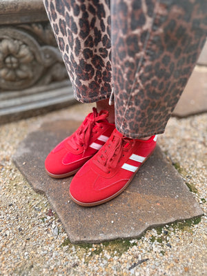 Red Retro Casual Sneaker