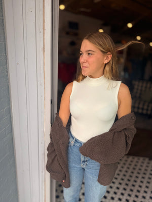 Sleeveless Mock Neck Bodysuit