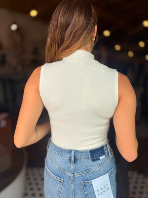 Sleeveless Mock Neck Bodysuit