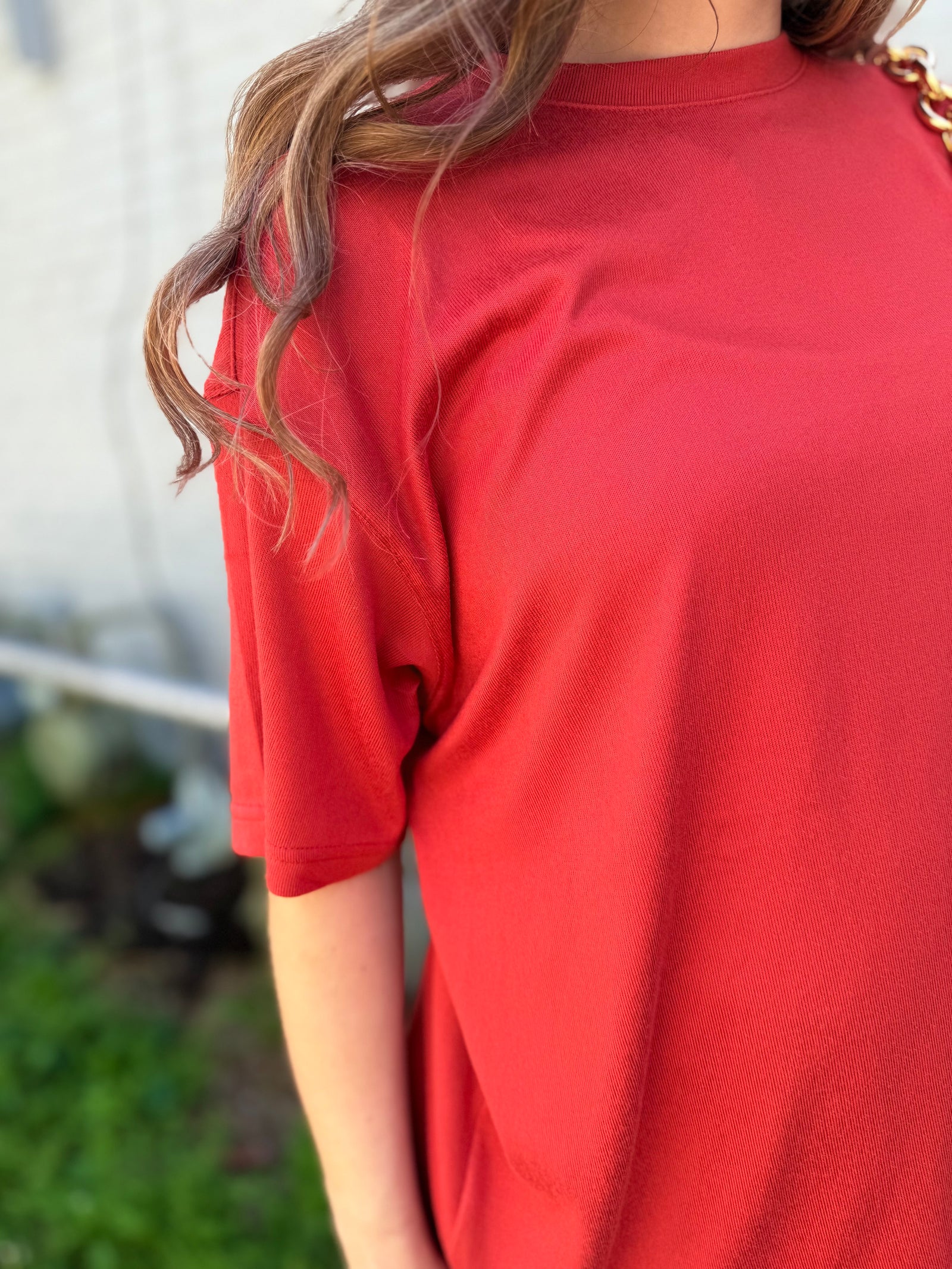 Mono B Blushed Brick Oversized Boyfriend Tee