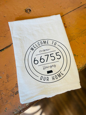 Welcome to our Home Tea Towel