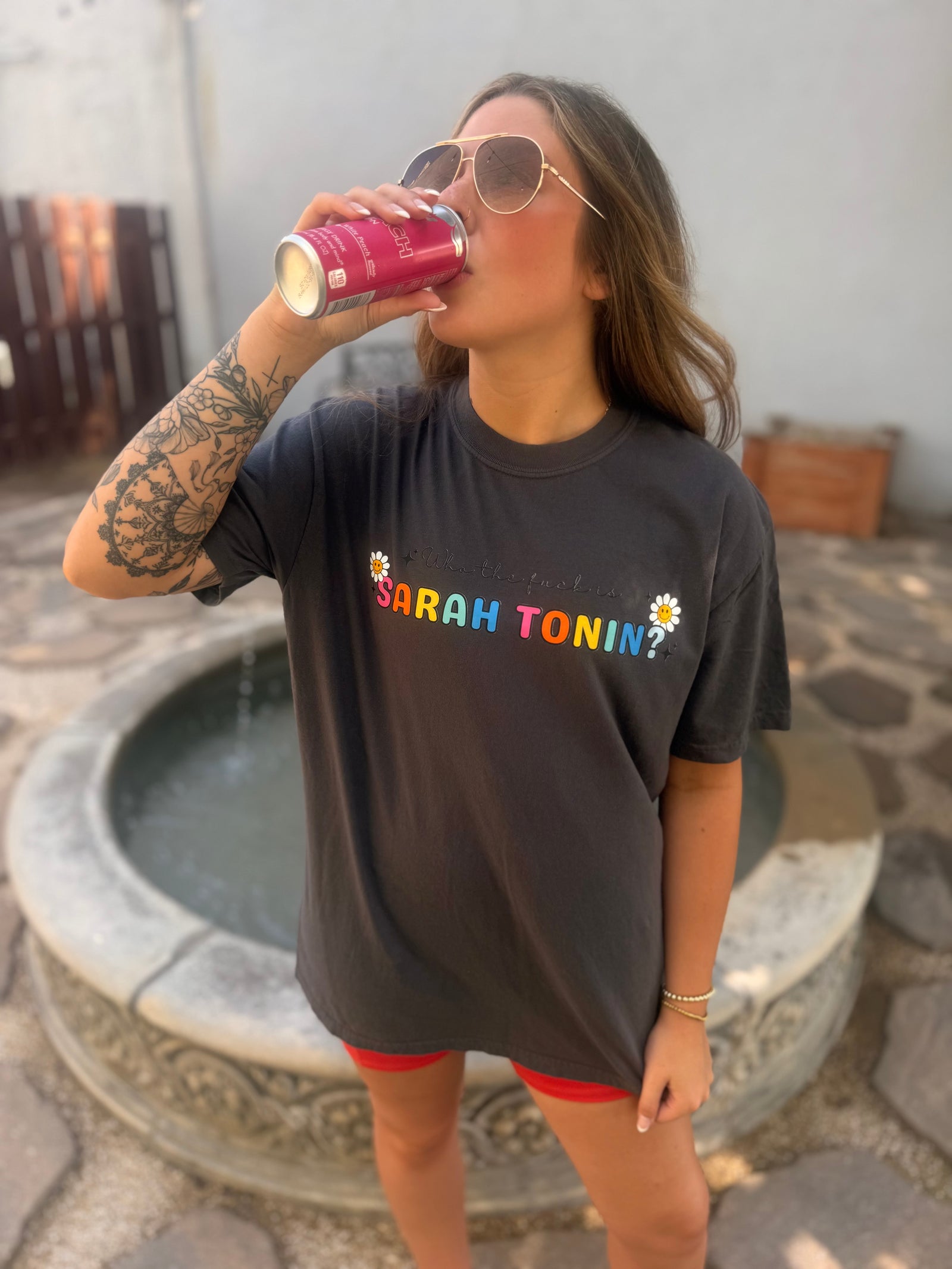 Who the F is Sarah Tonin Graphic Tee