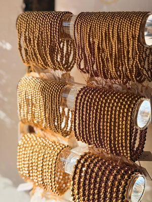 Lotus Classic Gold Ball Bracelet