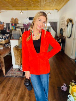 Classic Single Button Blazer