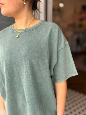 Hyfve Oversized Mineral Wash T-Shirt