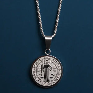 Men's Saint Benedict Medal Necklace