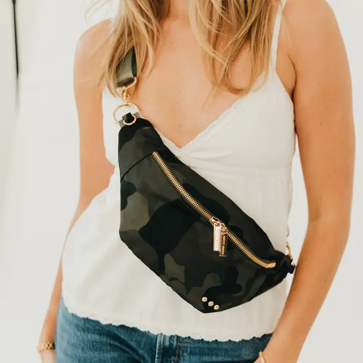 Pretty Simple Camo Nylon Susie Sidekick Bum Bag