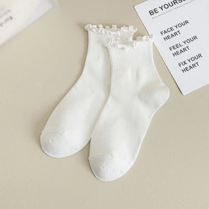Ruffle Crew Sock