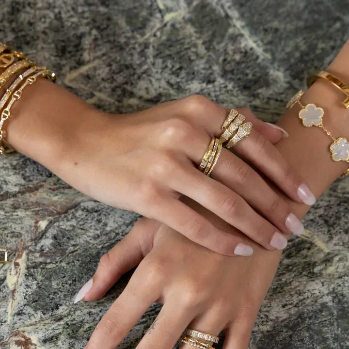 Sahira Ivy Cz Ring Set