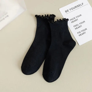 Ruffle Crew Sock