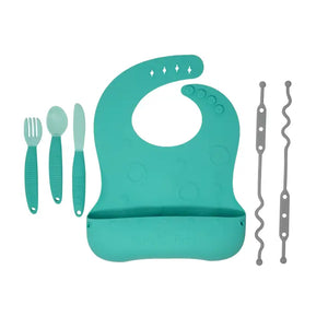 Baby Bungee Bib & Utensil Set